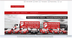 Desktop Screenshot of intensivfahrschule-hamburg.net