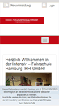 Mobile Screenshot of intensivfahrschule-hamburg.net